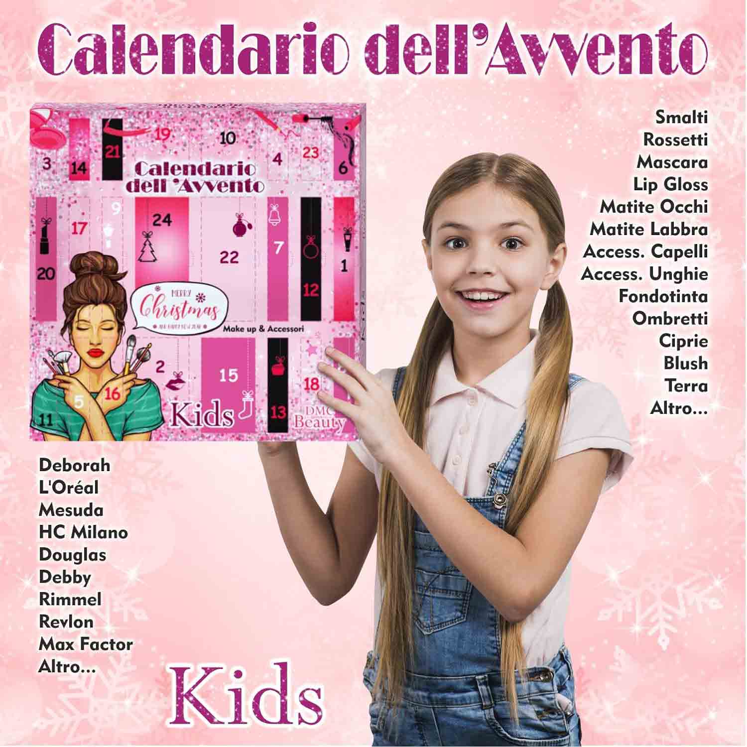 Calendario dell'Avvento Beauty Cosmetici Make Up per Bambine