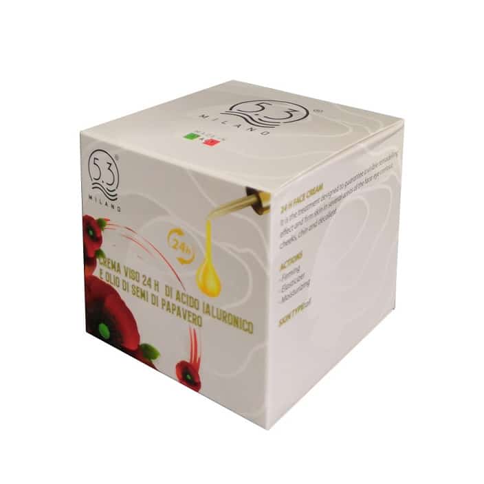 Crema Viso 24h Acido Ialuronico e Olio di Semi di Papavero 50ml