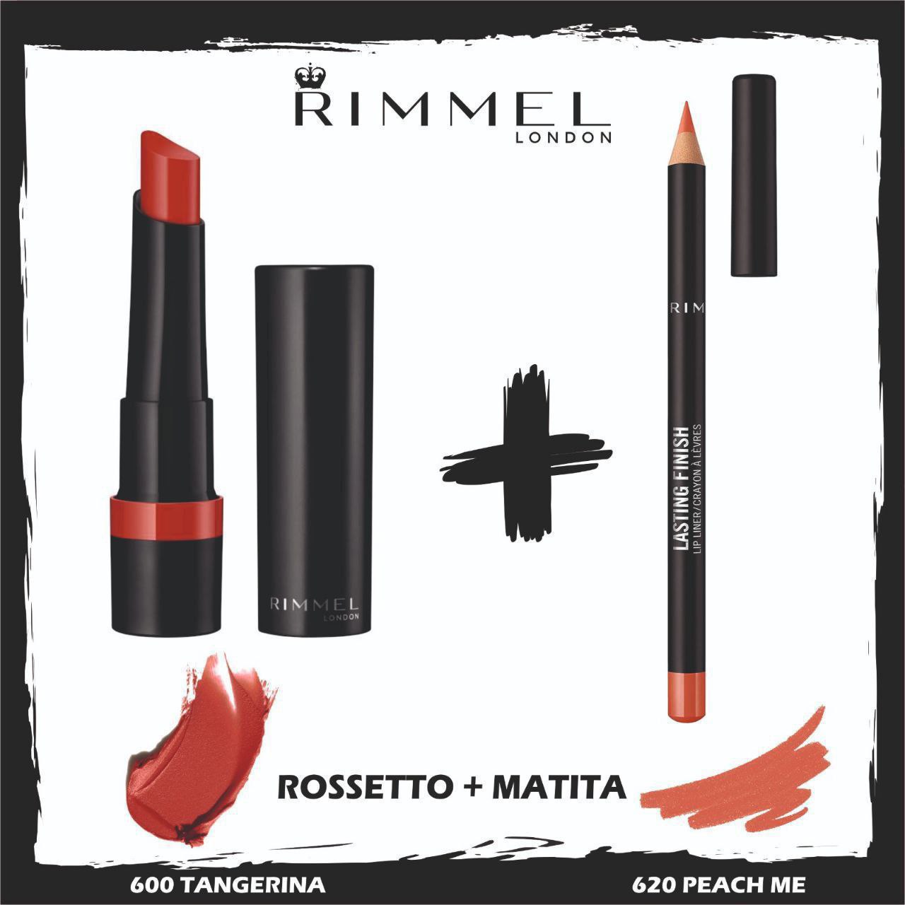 Rimmel London Rossetto 600 e Matita 620