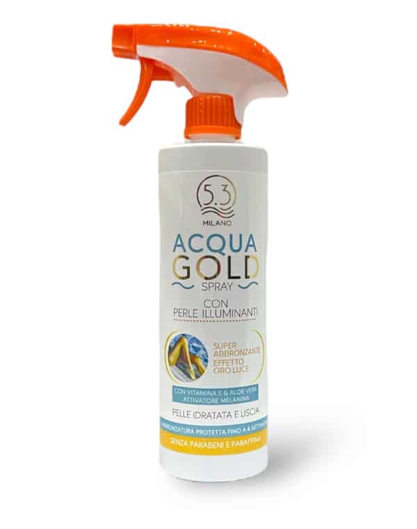Acqua Gold Spray con Perle Illuminanti 500ml